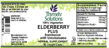 Thymely Solutions Elderberry Plus - herbal supplement
