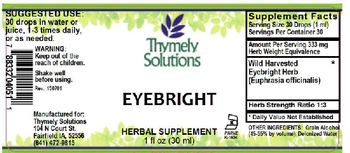 Thymely Solutions Eyebright - herbal supplement