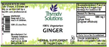 Thymely Solutions Ginger - herbal supplement