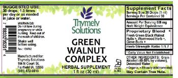 Thymely Solutions Green Walnut Complex - herbal supplement