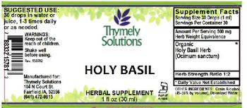Thymely Solutions Holy Basil - herbal supplement