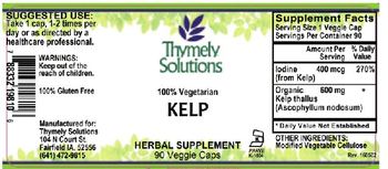 Thymely Solutions Kelp - herbal supplement