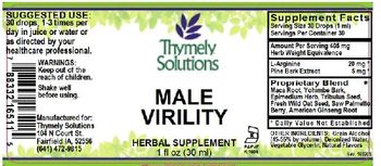 Thymely Solutions Male Virility - herbal supplement