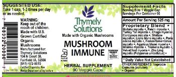 Thymely Solutions Mushroom Immune - herbal supplement