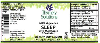 Thymely Solutions Sleep - supplement