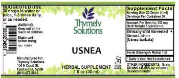 Thymely Solutions Usnea - herbal supplement