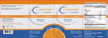 TimeFighters Advanced Anti-Aging Formula Effervescent Drink Mix Orange - supplement