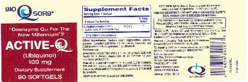 Tishcon Corp. Active-Q 100 mg - supplement
