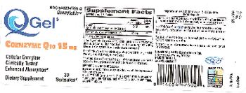 Tishcon Corp. QGel Coenzyme Q10 15 mg - supplement
