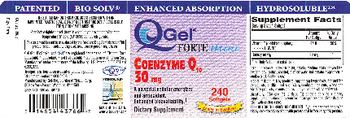 Tishcon Corp. QGel Forte Mini Coenzyme Q10 30 mg - supplement