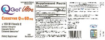 Tishcon Corp. QGel Ultra Coenzyme Q10 60 mg + 150 IU Vitamin E - supplement
