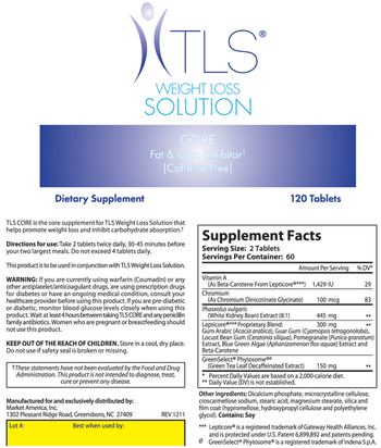 TLS Weight Loss Solution CORE - supplement