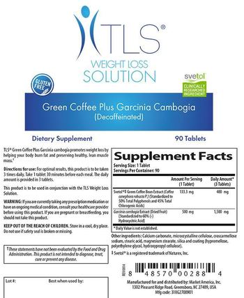 TLS Weight Loss Solution Green Coffee Plus Garcinia Cambogia (Decaffeinated) - supplement
