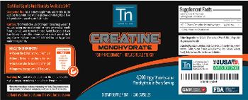 TN Trusted Nutrients Creatine Monohydrate - supplement