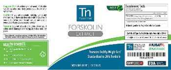 TN Trusted Nutrients Forskolin Extract - supplement