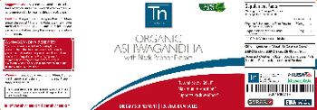 TN Trusted Nutrients Organic Ashwagandha with Black Pepper Extract - supplement