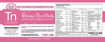 TN Trusted Nutrients Women?s Once Daily - supplement