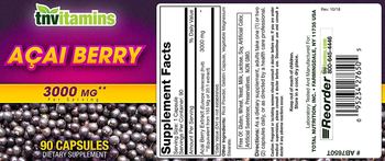 Tnvitamins Acai Berry 3000 mg - supplement