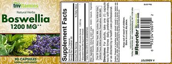 Tnvitamins Boswellia 1200 mg - herbal supplement