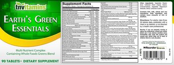Tnvitamins Earth's Green Essentials - supplement