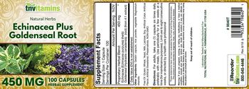 Tnvitamins Echinacea plus Goldenseal Root 450 mg - herbal supplement