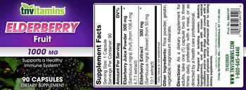 Tnvitamins Elderberry 1000 mg - supplement