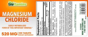 Tnvitamins Magnesium Chloride - supplement