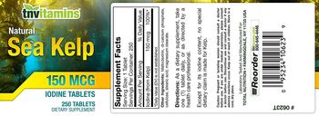Tnvitamins Sea Kelp 150 mcg - supplement