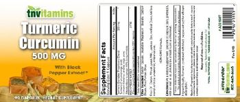 Tnvitamins Turmeric Curcumin 500 mg - herbal supplement