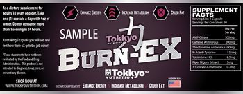 Tokkyo Nutrition Burn-Ex - supplement