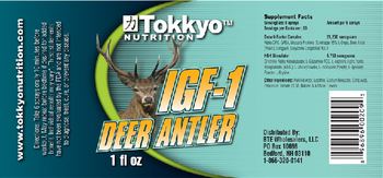 Tokkyo Nutrition IGF-1 Deer Antler - 