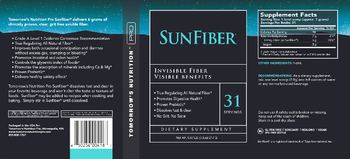 Tomorrow's Nutrition Pro SunFiber - supplement