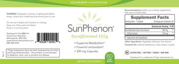 Tomorrow's Nutrition SunPhenon - supplement