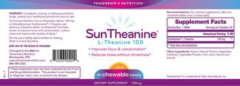 Tomorrow's Nutrition SunTheanine Citrus 100 mg - supplement