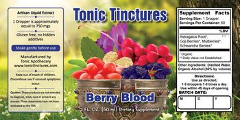 Tonic Tinctures Berry Blood - supplement
