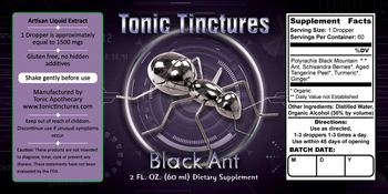 Tonic Tinctures Black Aunt - supplement