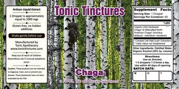 Tonic Tinctures Chaga - supplement