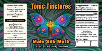 Tonic Tinctures Male Silk Moth - supplement