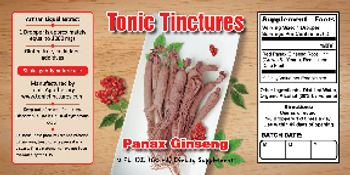 Tonic Tinctures Panax Ginseng - supplement
