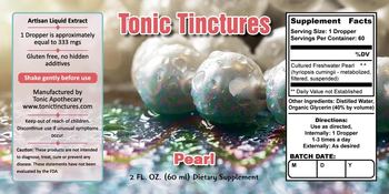 Tonic Tinctures Pearl - supplement
