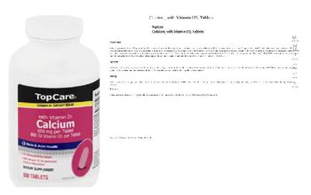 Top Care Calcium with Vitamin D3 - supplement