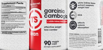 Top Secret Lean Garcinia Cambogia + White Kidney Bean Extract - supplement