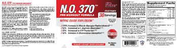 Top Secret N.O.370 Pre-Workout Formula Fruit Punch - astragintm actigintm supplement