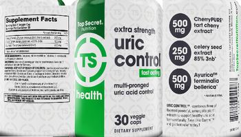 Top Secret Nutrition Extra Strength Uric Control - supplement