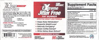 Top Secret Nutrition Extreme Jitter Free Fat Burner - supplement