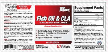Top Secret Nutrition Fish Oil & CLA Megablend With Lipase - supplement