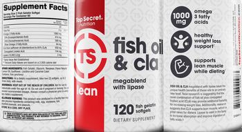 Top Secret Nutrition Lean Fish Oil & CLA - supplement