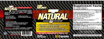 Top Secret Nutrition Natural T Anabolic Potentiator - supplement