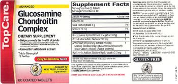 TopCare Advanced Glucosamine Chondroitin Complex - supplement