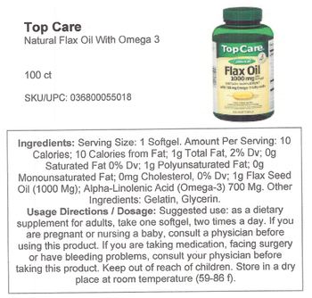 TopCare Flax Oil 1000 mg - 